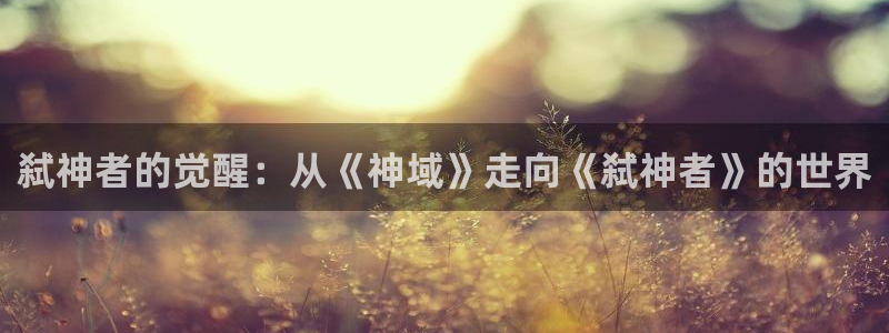 里番漫在线：弑神者的觉醒：从《神域》走向《弑神者》的世界