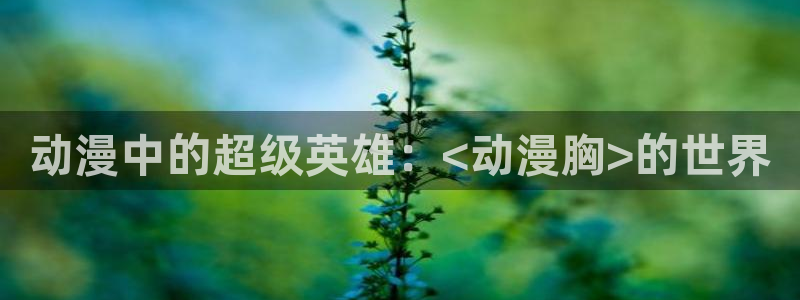 里番动漫3d：动漫中的超级英雄：<动漫胸>的世界