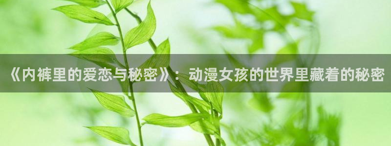 ova里番动漫：《内裤里的爱恋与秘密》：动漫女孩的世界里藏着的秘密